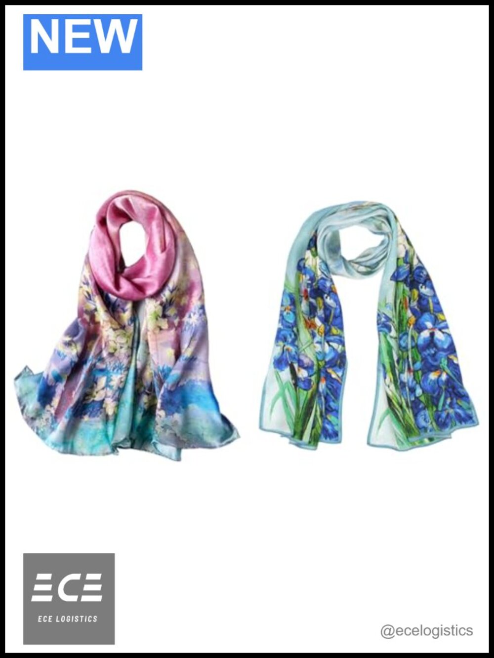 100% Mulberry Silk Long Scarf Shawl Headscarf Neck Wrap Hair Wrap